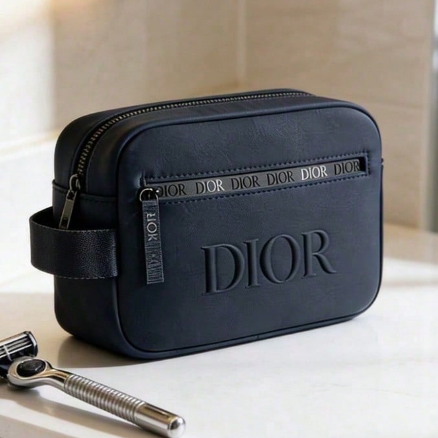 Luxury Bags Dior - Dior’s Bag Black Canvas Cosmetic Storage