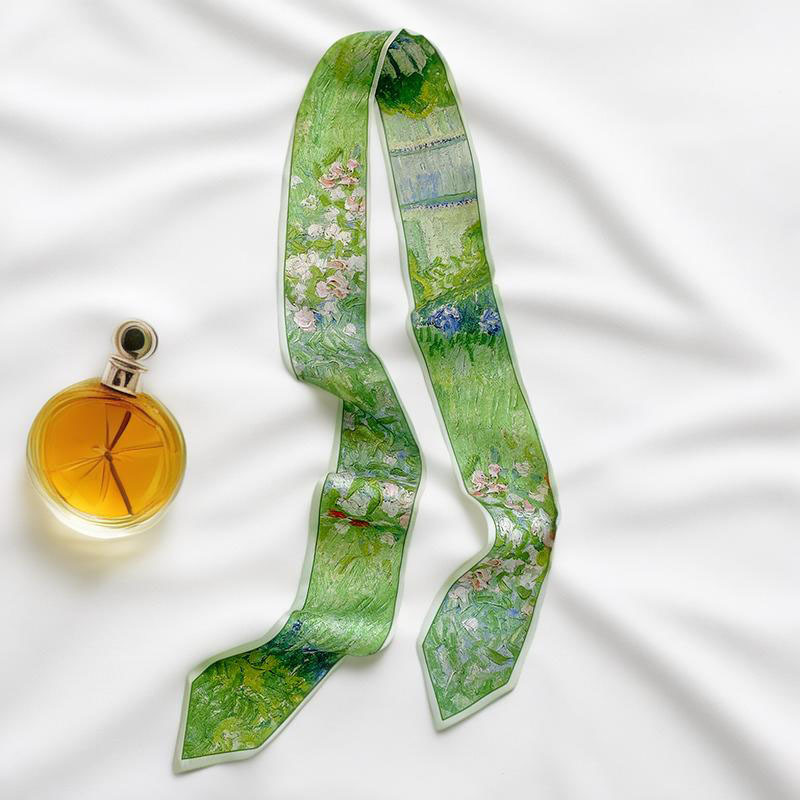 Luxury Bags Cute - Prints Long Hairband Skinny Neckerchief Women