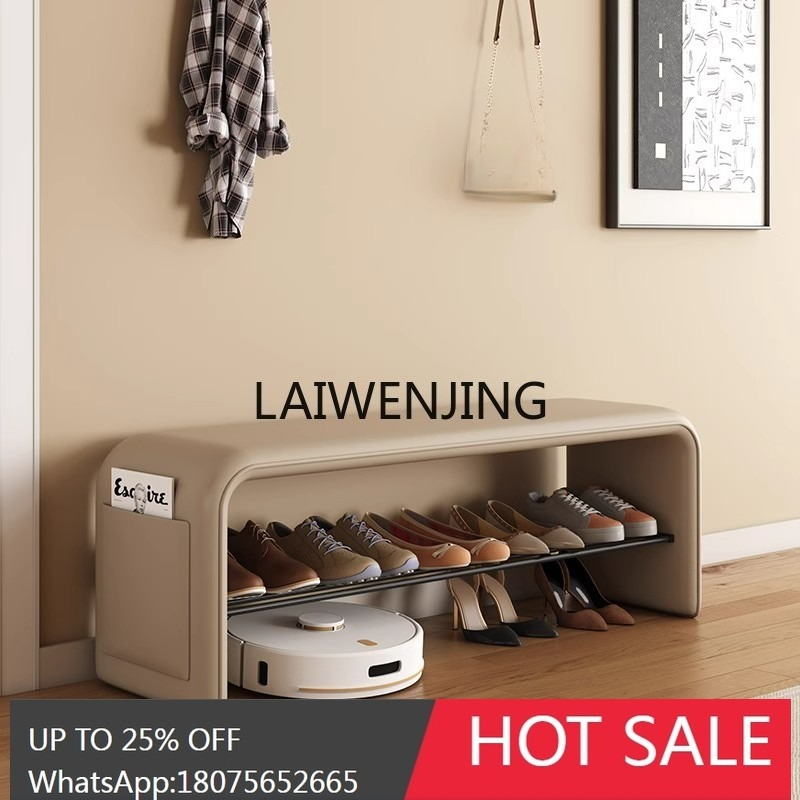 Luxury Bags Entry - shoe change stool entry light luxury