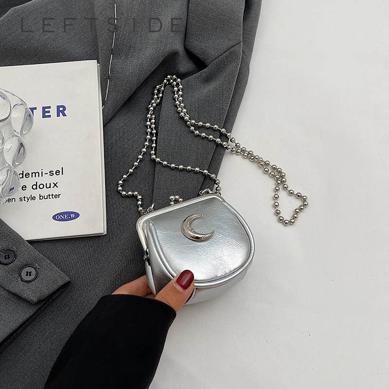 Luxury Bags Cute - Silver Mini Cute Crossbody Bags for