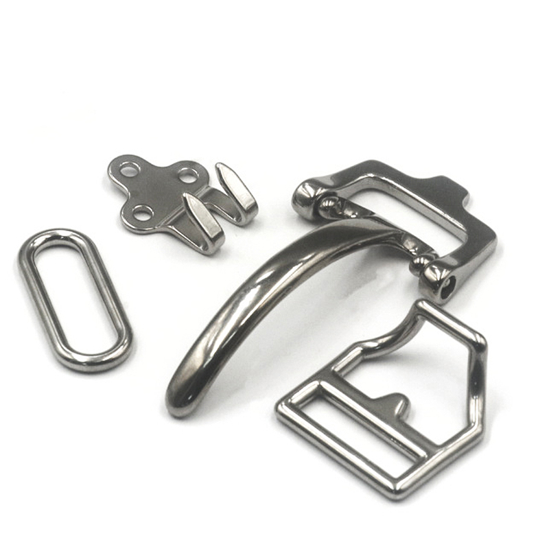 Belt Bag Leather Wide - Stainless steel Cavalry buckles DIY leather