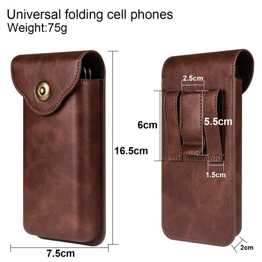 For Samsung Galaxy Z Fold 7/Fo - Belt Bag Leather Wide recension och pris