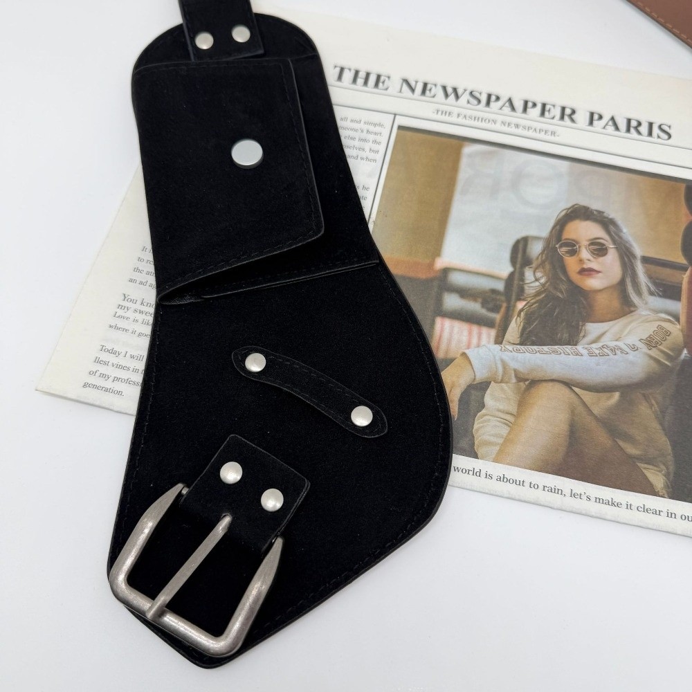 Western Cowboy Style PU Pin Bu - Belt Bag Leather Wide recension och pris