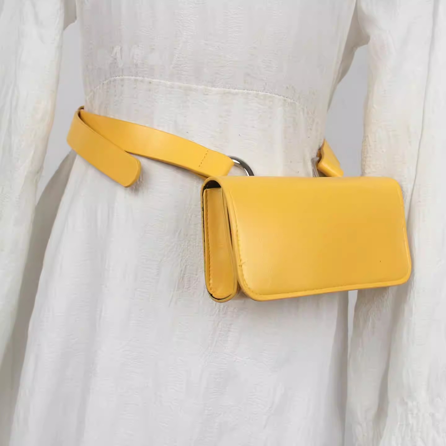 PU Leather Bag Belt Men Women  - Belt Bag Leather Wide recension och pris