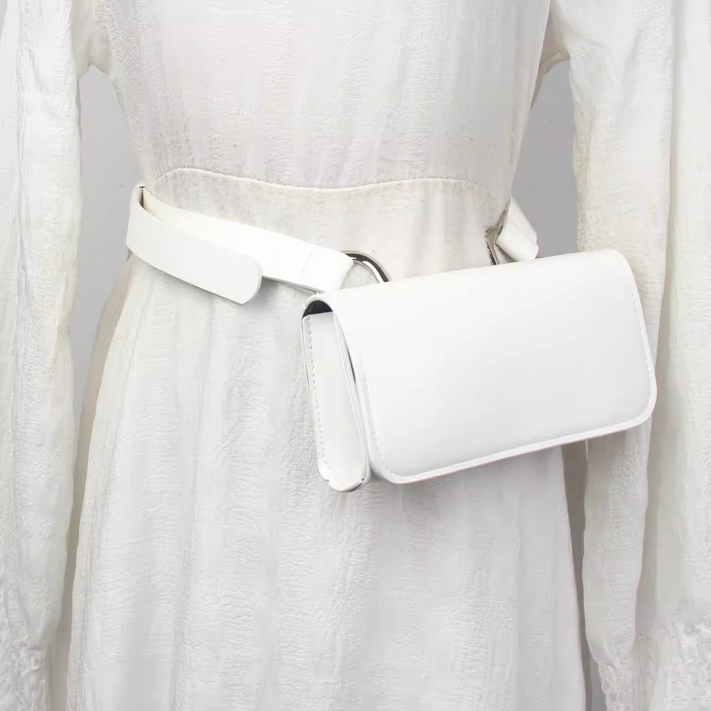 PU Leather Bag Belt Men Women  - Belt Bag Leather Wide recension och pris