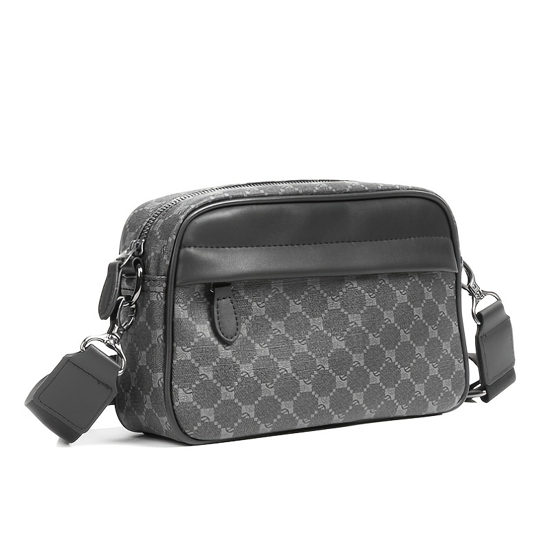 Men Classic Print PU Crossbody - Luxury Bags For Men recension och pris