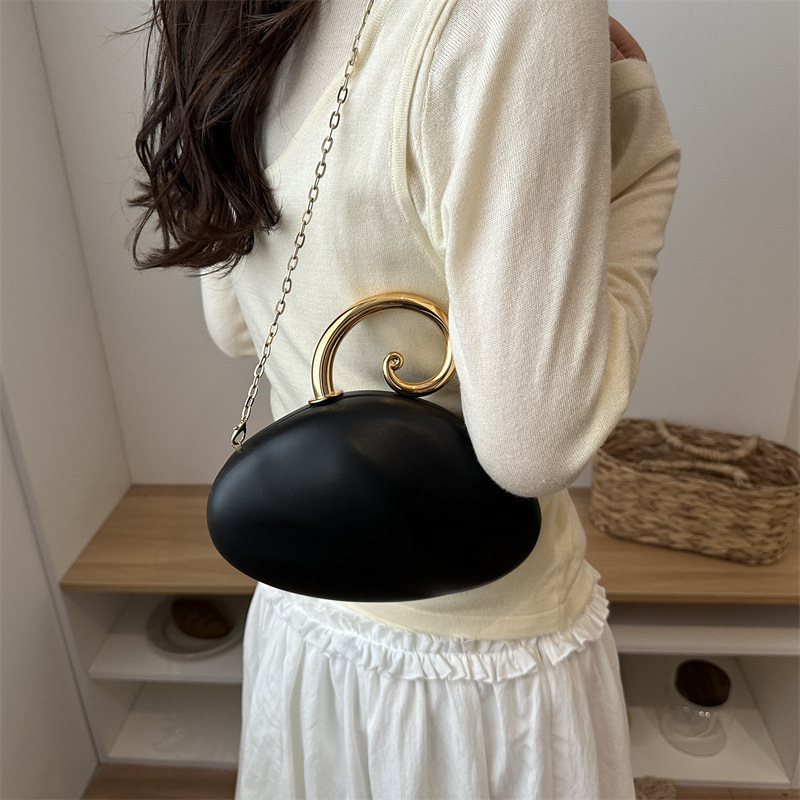 Luxury Curved Pebble Shape Min - Luxury Bags Cute recension och pris