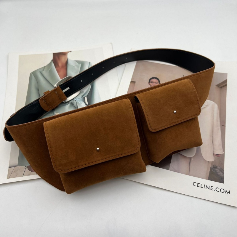 Vintage Suede PU Leather Waist - Belt Bag Leather Wide recension och pris