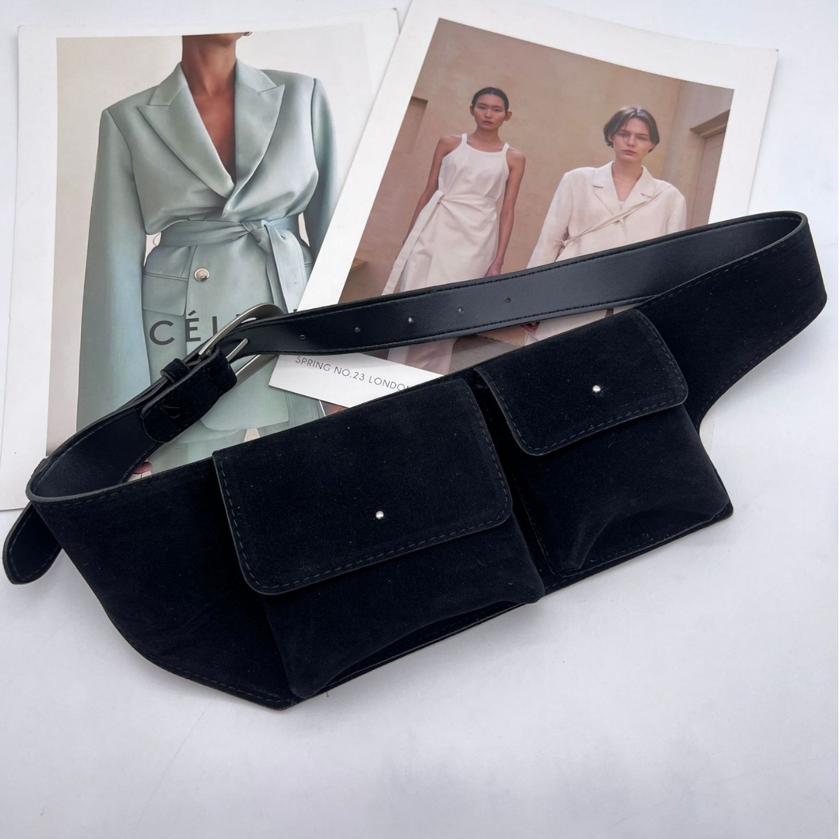 Vintage Suede PU Leather Waist - Belt Bag Leather Wide recension och pris
