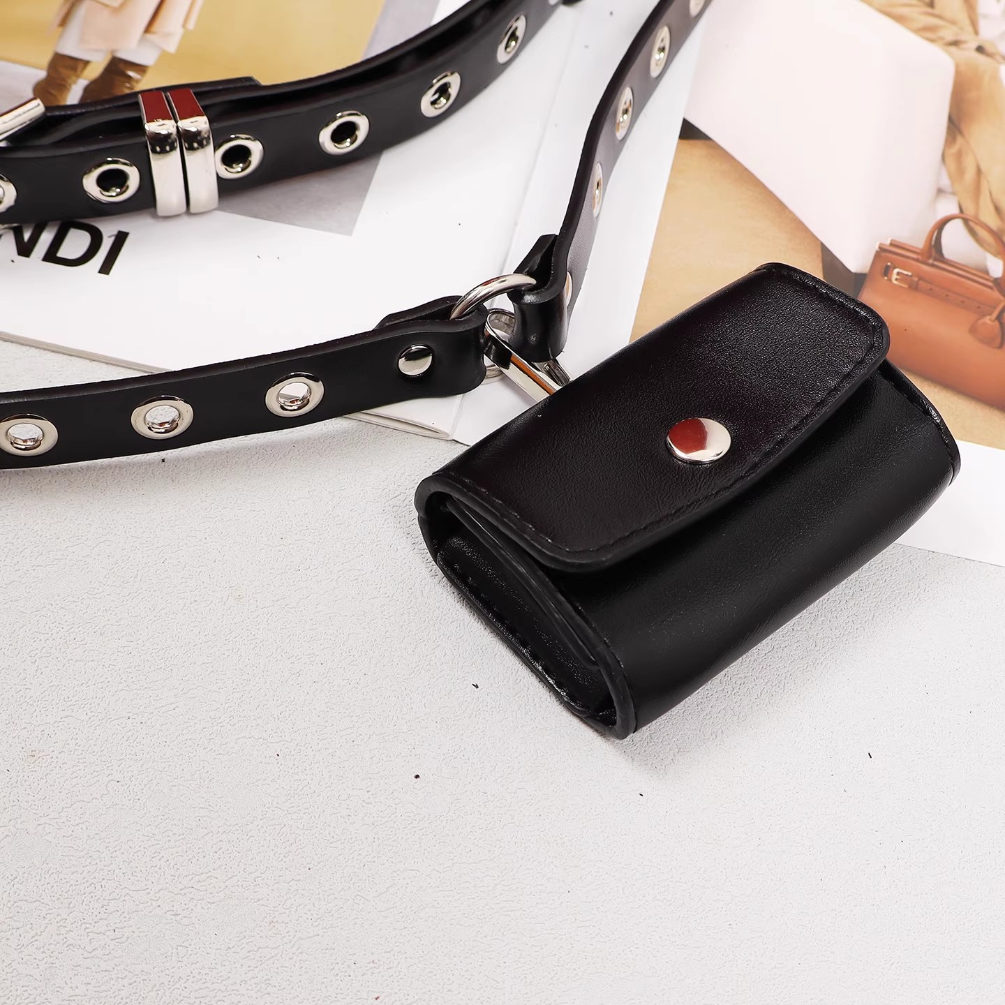 Women's Runway Fashion Genuine - Belt Bag Leather Wide recension och pris