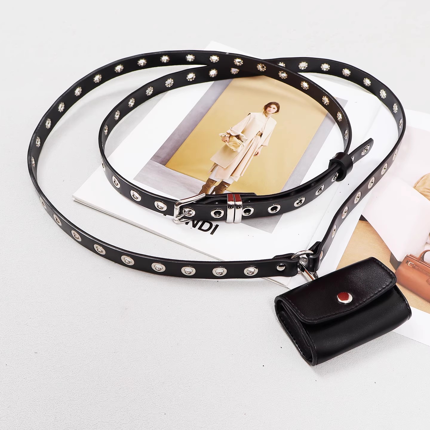 Women's Runway Fashion Genuine - Belt Bag Leather Wide recension och pris