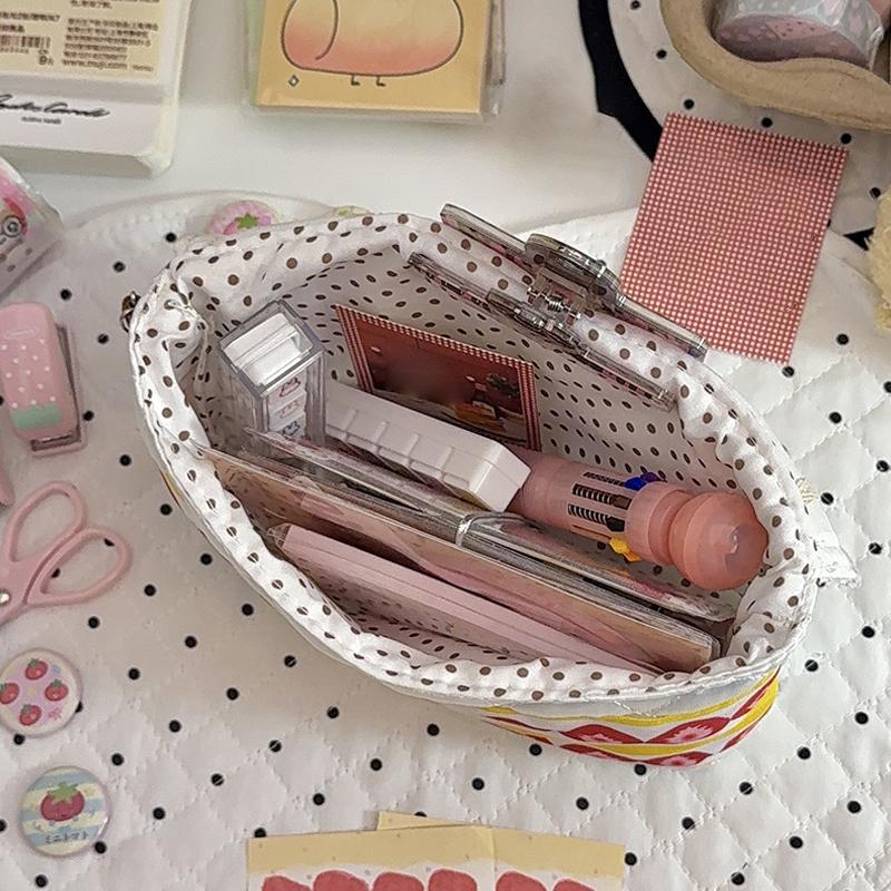 Kawaii Fashion Patchwork Straw - Luxury Bags Cute recension och pris