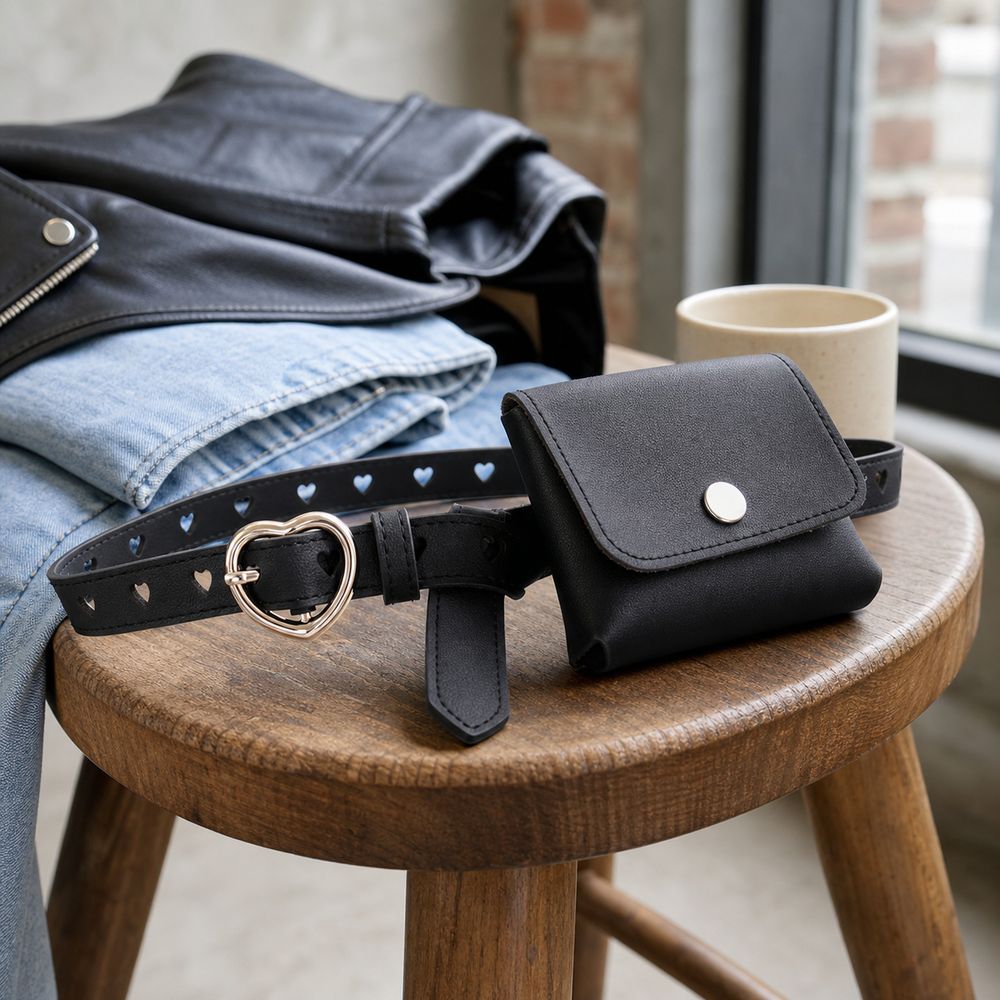 Gifts PU Leather Women Waist B - Belt Bag Leather Wide recension och pris