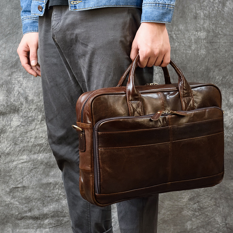 Luxury Genuine Leather Handbag - Luxury Bags For Men recension och pris