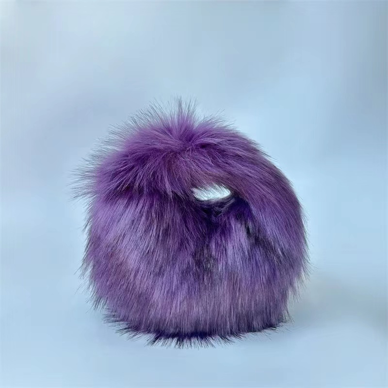 Fur Women's Small Half Moon Ba - Luxury Bags Cute recension och pris