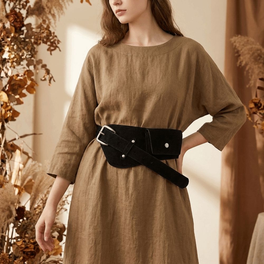 Fashion PU Pin Buckle Waistban - Belt Bag Leather Wide recension och pris