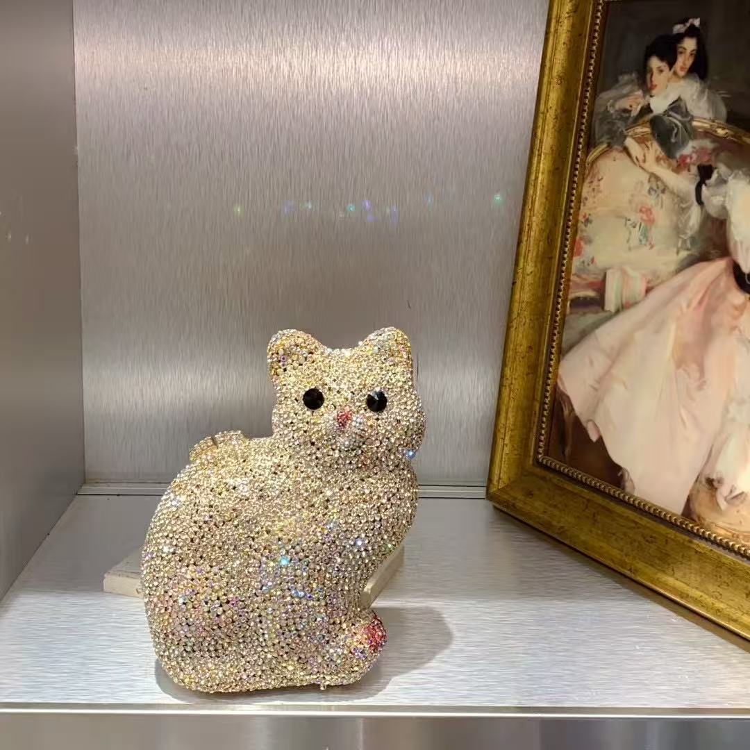 Gold Cute Cat Shape Women Hand - Luxury Bags Cute recension och pris