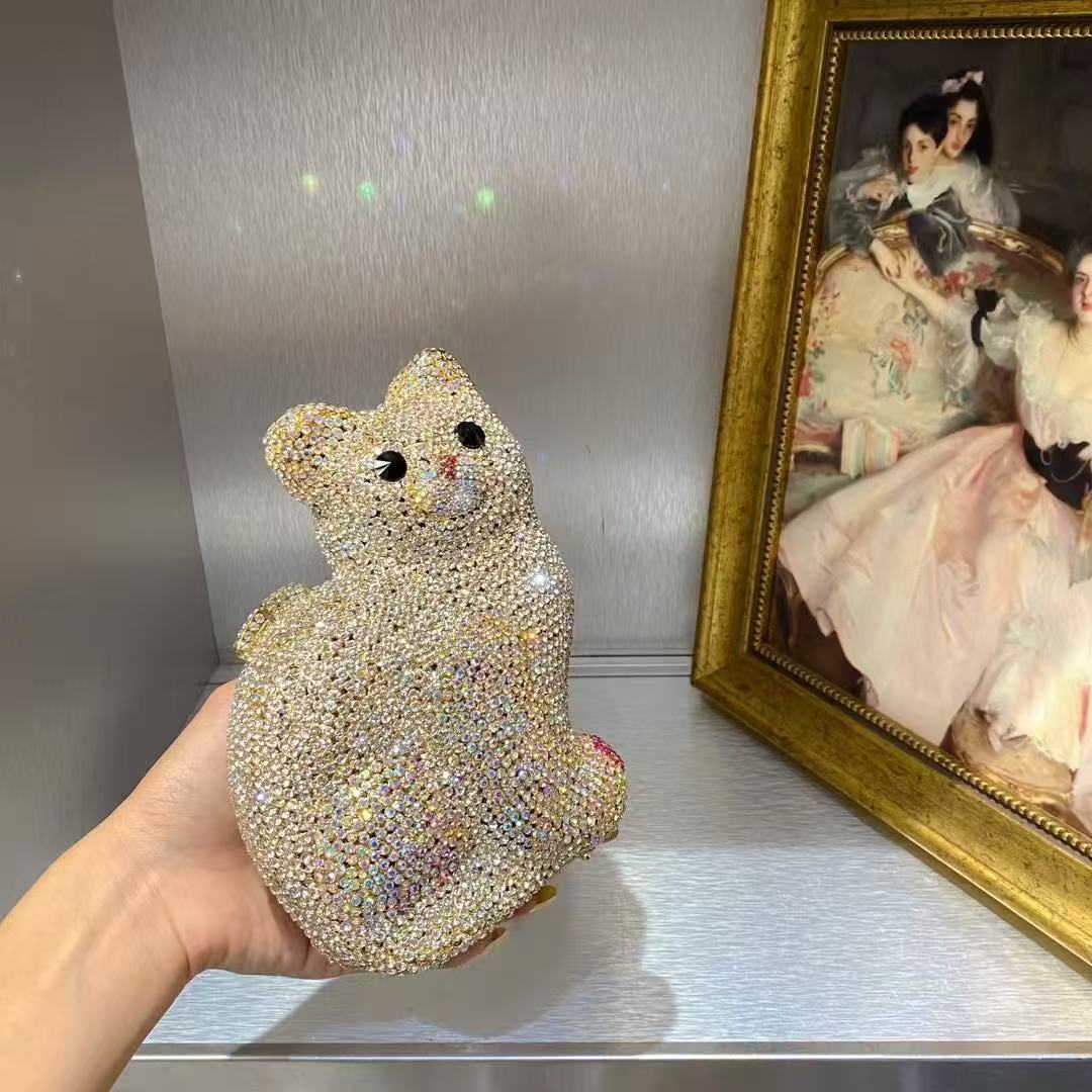Gold Cute Cat Shape Women Hand - Luxury Bags Cute recension och pris
