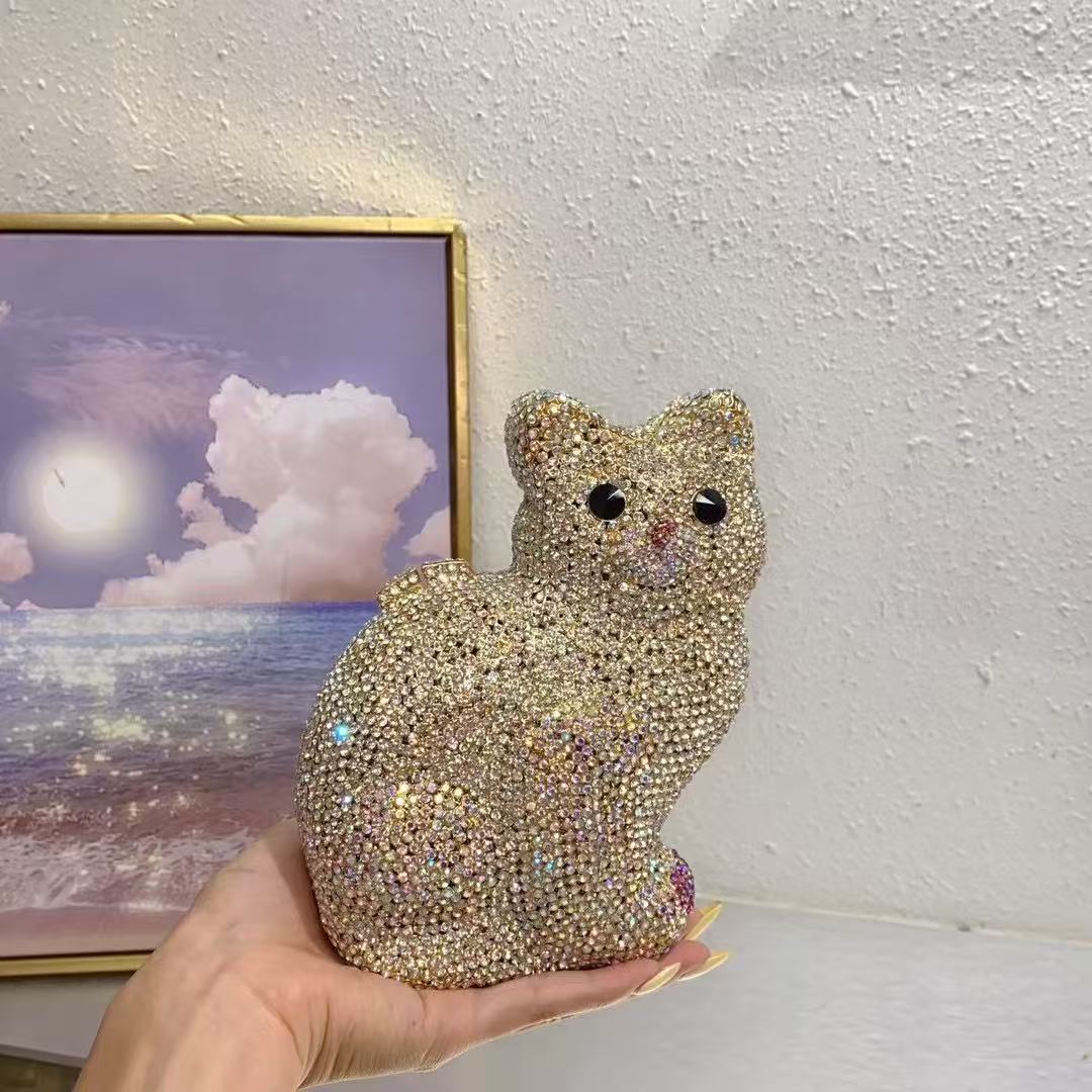 Gold Cute Cat Shape Women Hand - Luxury Bags Cute recension och pris