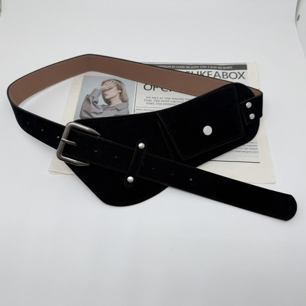 Fashion PU Pin Buckle Waistban - Belt Bag Leather Wide recension och pris