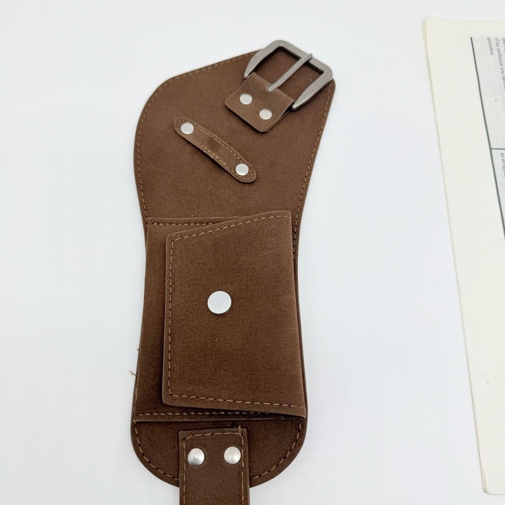 Vintage PU Pin Buckle Waistban - Belt Bag Leather Wide recension och pris
