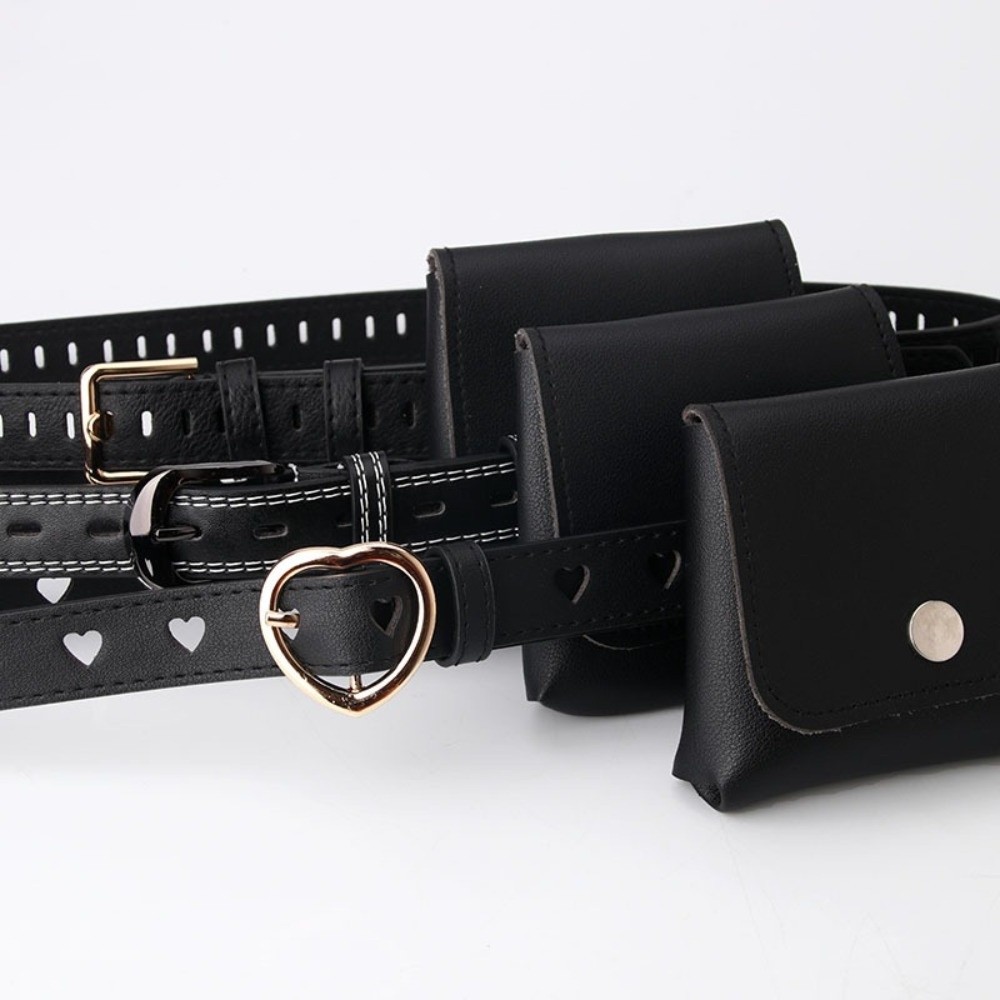 Gifts PU Leather Women Waist B - Belt Bag Leather Wide recension och pris